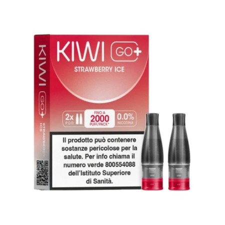 Kiwi Vapor Kiwi Go Plus Strawberry Ice 0 Pod di Ricambio