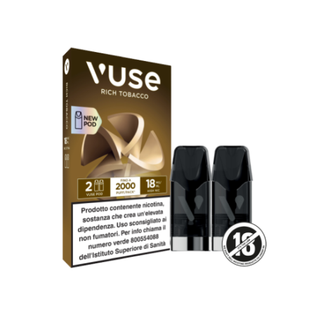 VUSE Rich Tobacco 18 Pod di Ricambio confezione da 2 pezzi