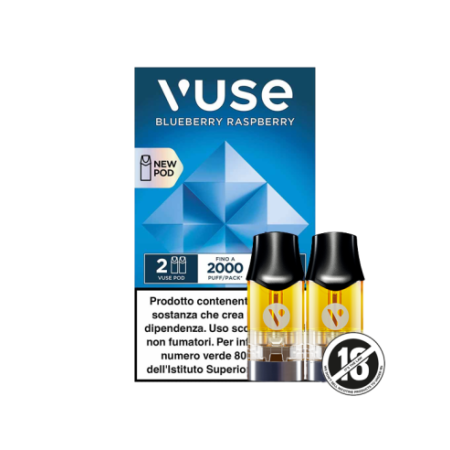 VUSE Blueberry Raspberry 20 Pod di Ricambio confezione da 2 pezzi