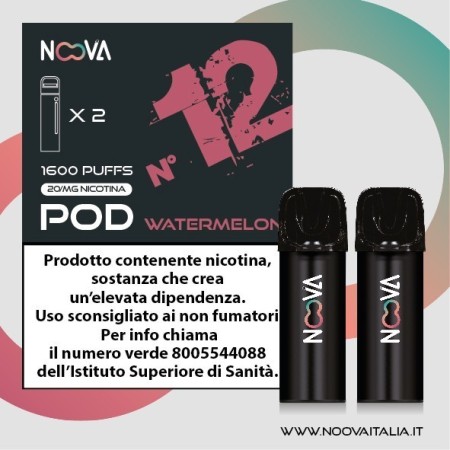 NOOVA STORM Pod Watermelon 2ml 20mg/ml - 2 PEZZI