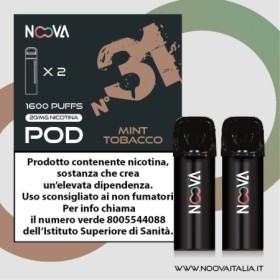 NOOVA STORM Pod Mint Tobacco 2ml 20mg/ml - 2 PEZZI