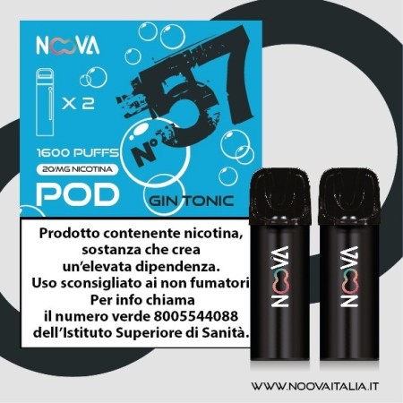 NOOVA STORM Pod Gin Tonic 2ml 20mg/ml - 2 PEZZI
