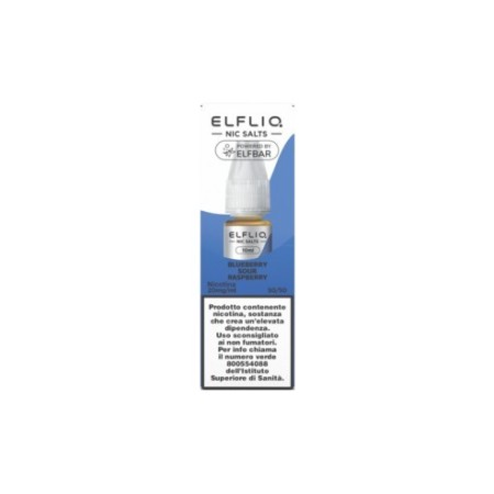 Elfbar Elfliq Blueberry Sour Raspberry liquido pronto 10 ml