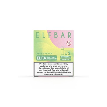 ELFBAR ELFA Pod Apple Peach 2ml 20mg/ml - 2 PEZZI