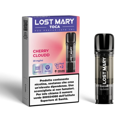 ELFBAR LOST MARY TOCA AIR Pod Cherry Cloudd 2ml 20mg/ml - 2 PEZZI