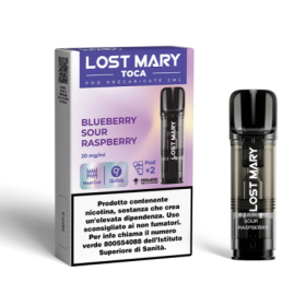 ELFBAR LOST MARY TOCA AIR Pod Blueberry Sour Raspberry 2ml 20mg/ml - 2 PEZZI