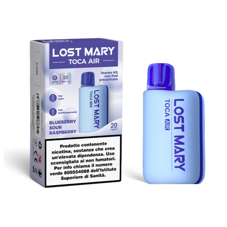 ELFBAR TOCA AIR LOST MARY Device Kit pod Blueberry Sour Raspberry