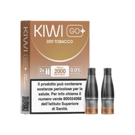 Kiwi Vapor Kiwi Go Plus Dry Tobacco 0 Pod di Ricambio